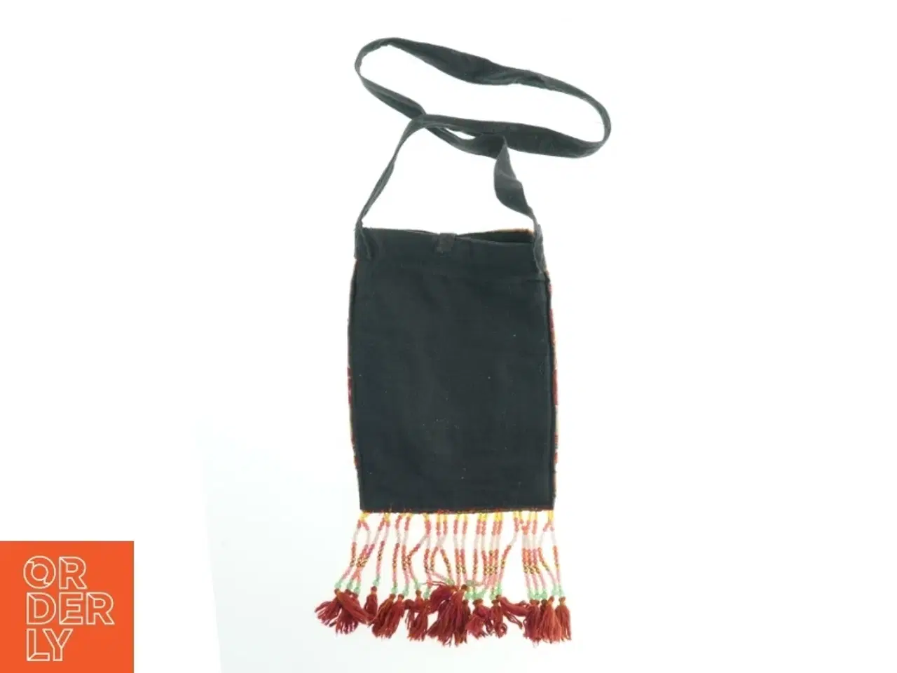 Billede 2 - Håndlavet taske med broderet mønster (str. 31x23 cm)