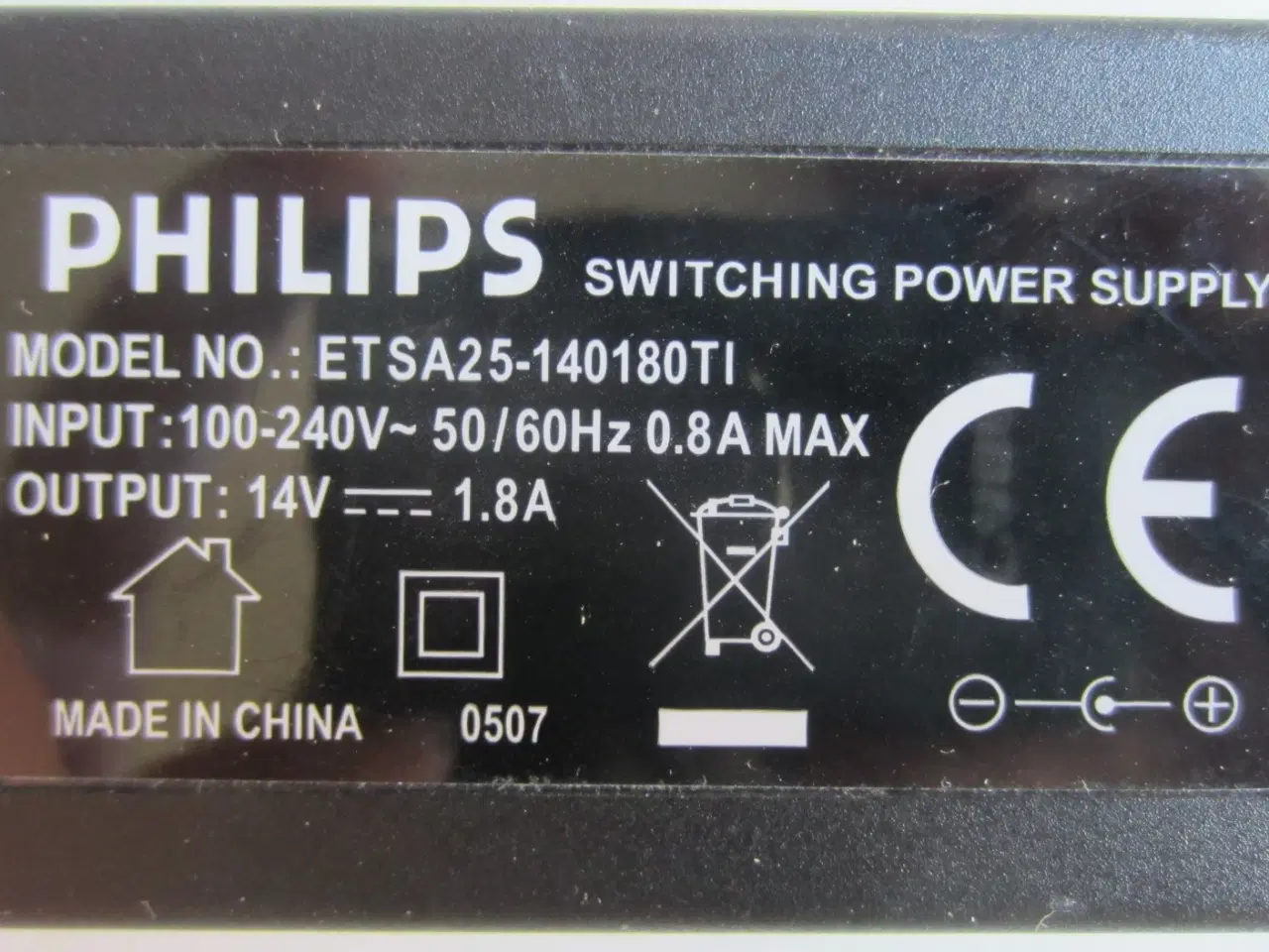 Billede 2 - Netdel Philips Adapter 14V= 1.8A til Jacobsen II