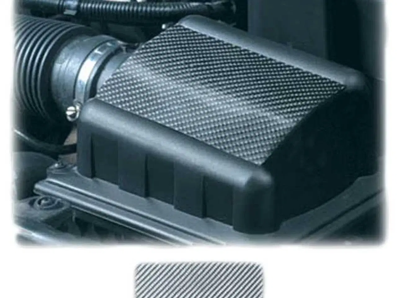 Billede 1 - Carbon styling film, sølv (60 x 20)