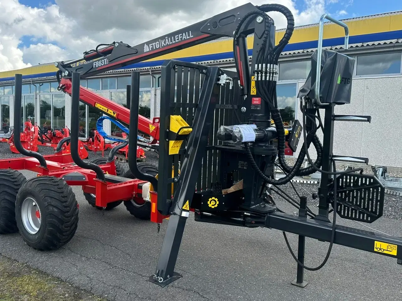 Billede 3 - FTG-Källefall FB90 / FB63Ts FTG FB90 skovvogn med 63m kran