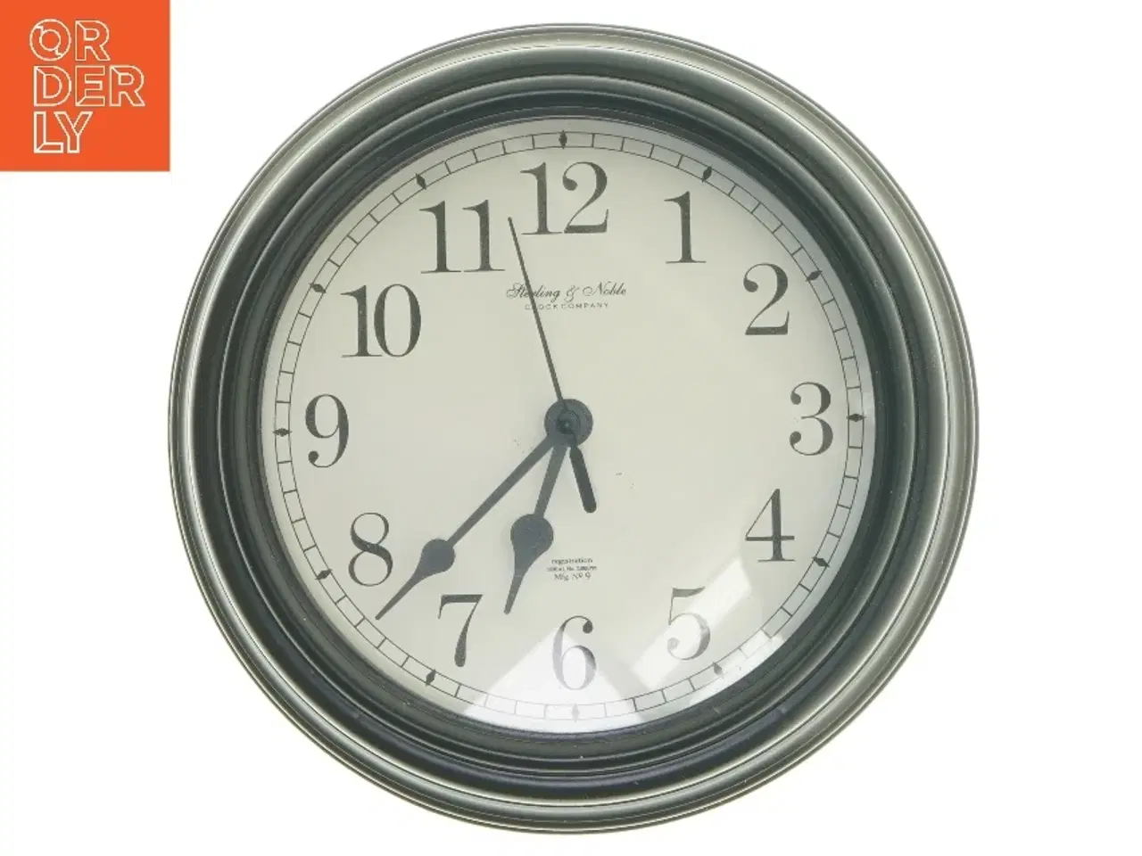 Billede 1 - Vægur Ø 22 cm fra Sterling & Noble (str. Ø 22 cm)