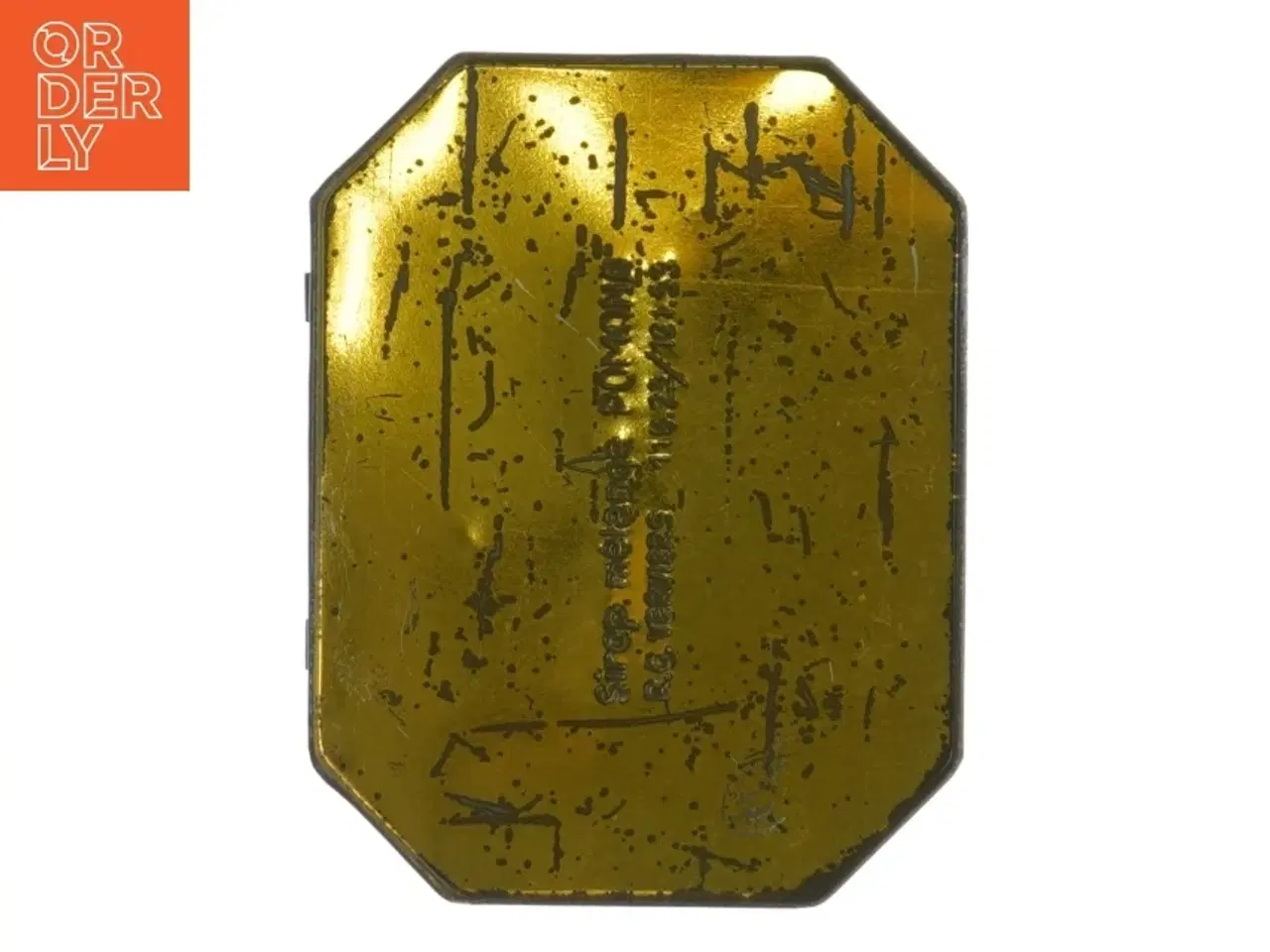 Billede 4 - Ældre blikæske med fuglemotiv (str. 13 x 10 x 5 cm)