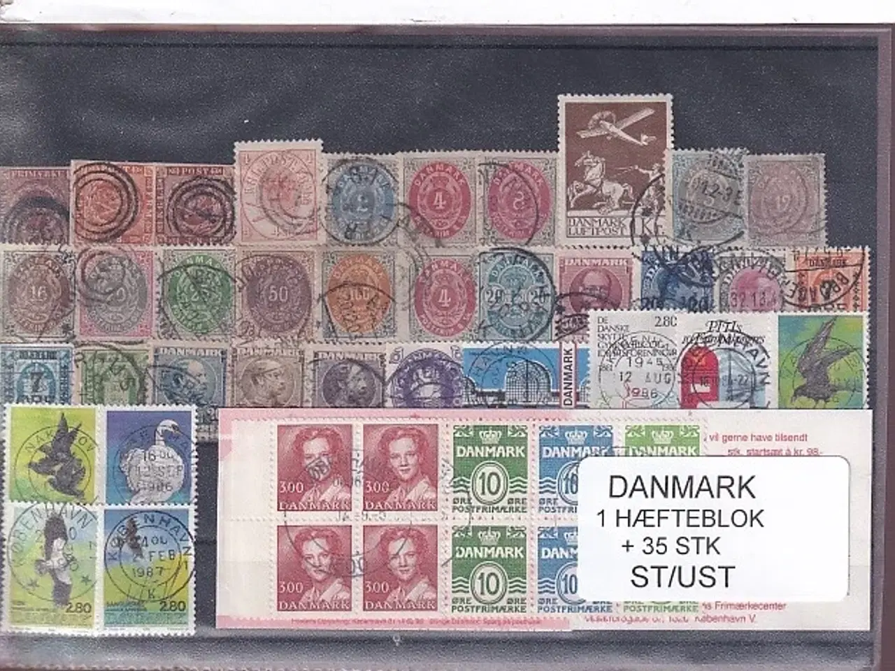 Billede 1 - Danmark Samling - 1 Hæfteblok + 35 Stk. Stemplet/Ustemplet