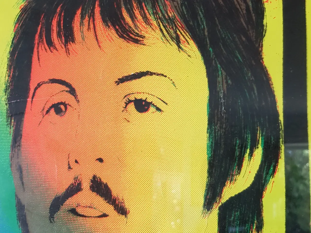 Billede 5 - billeder med Beatles glas og alum. ramme.