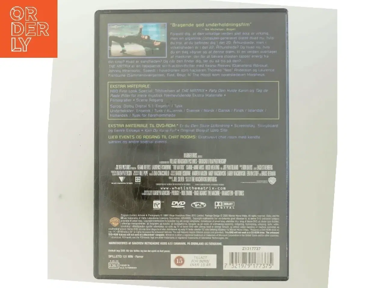 Billede 3 - MATRIX, THE med Keanu Reeves (DVD)