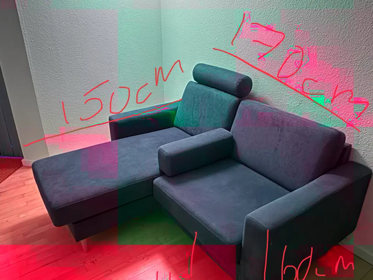 Billede 3 - Chaiselong sofa 