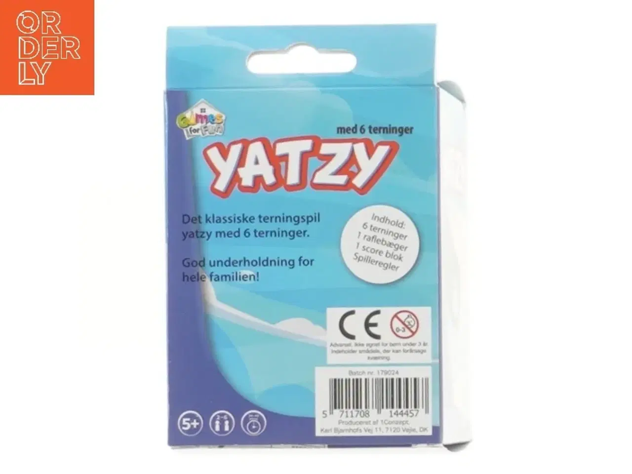 Billede 2 - Yatzy spil med terninger fra Jeg ser 'Games for Fun' på emballagen.