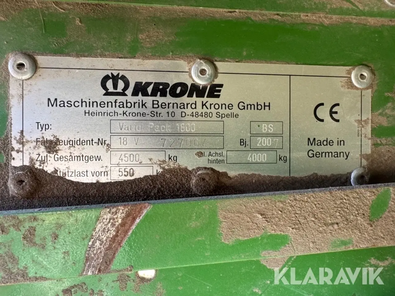 Billede 9 - Rundballepresser Krone VarioPack 1800 MultiCut