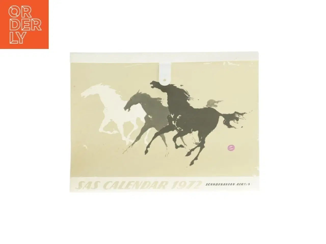Billede 1 - Vintage SAS Vægkalender fra 1972 (str. 41 x 30 cm)