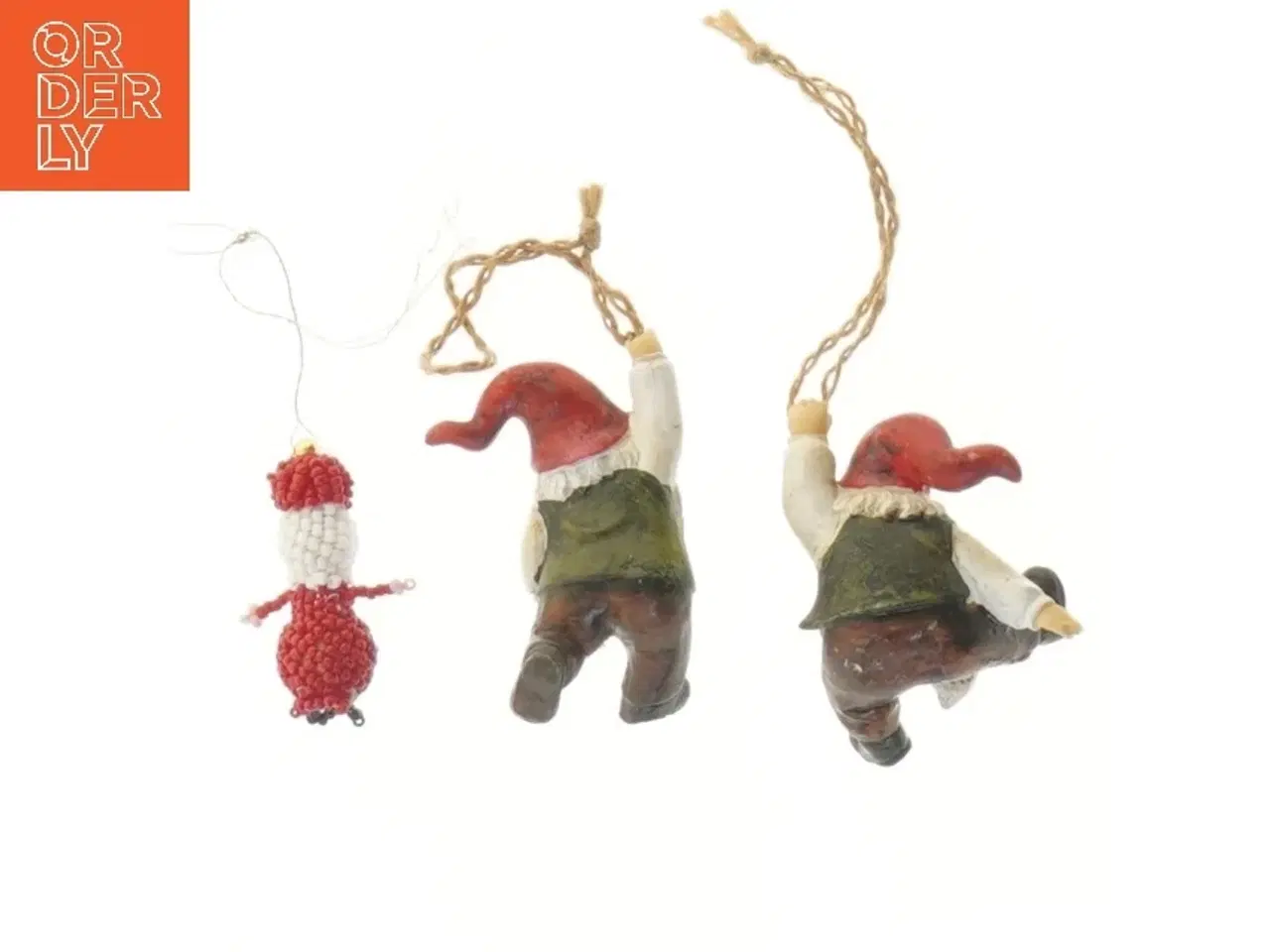 Billede 2 - Julepynt med nisser (str. 8 og 5 cm)