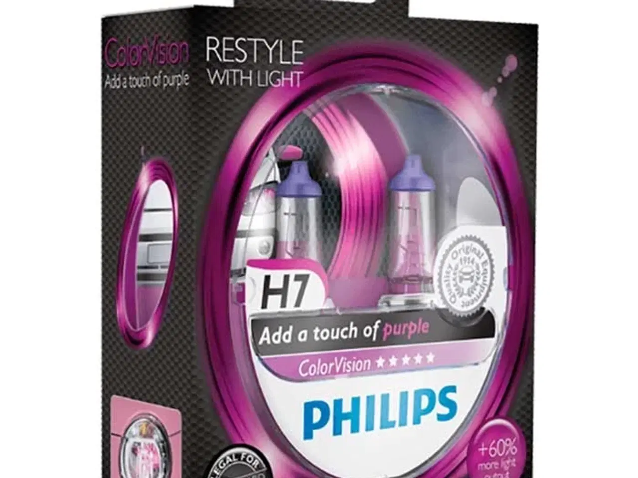 Billede 1 - Philips Colorvision Lilla H7 55W 12V - Sæt