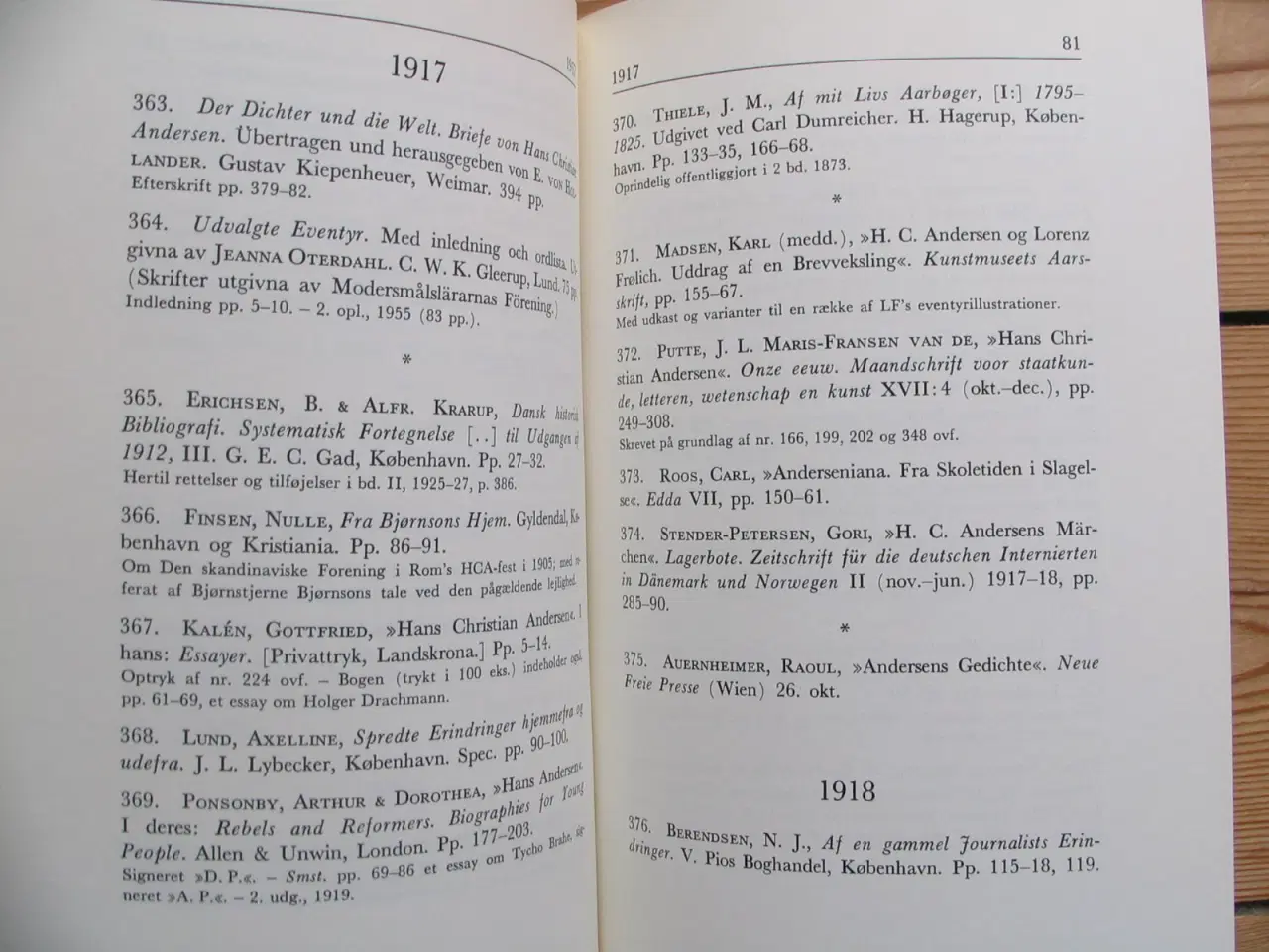 Billede 4 - H.C. Andersen-litteraturen 1875-1968