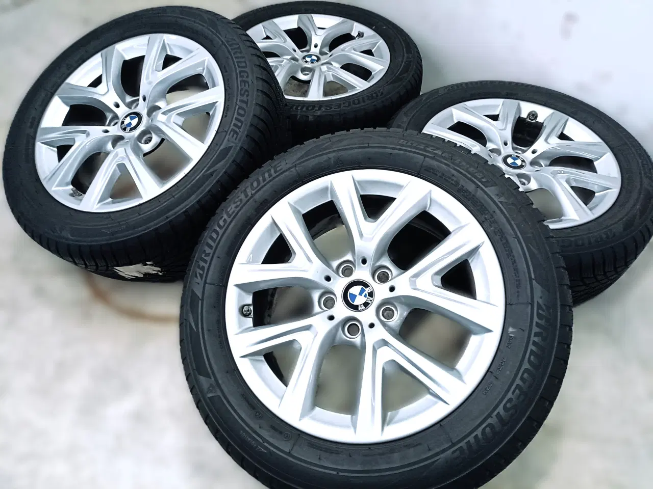 Billede 2 - 5x112 17" ET39 nav 66,6ø BMW vintersæt inkl.TPMS -