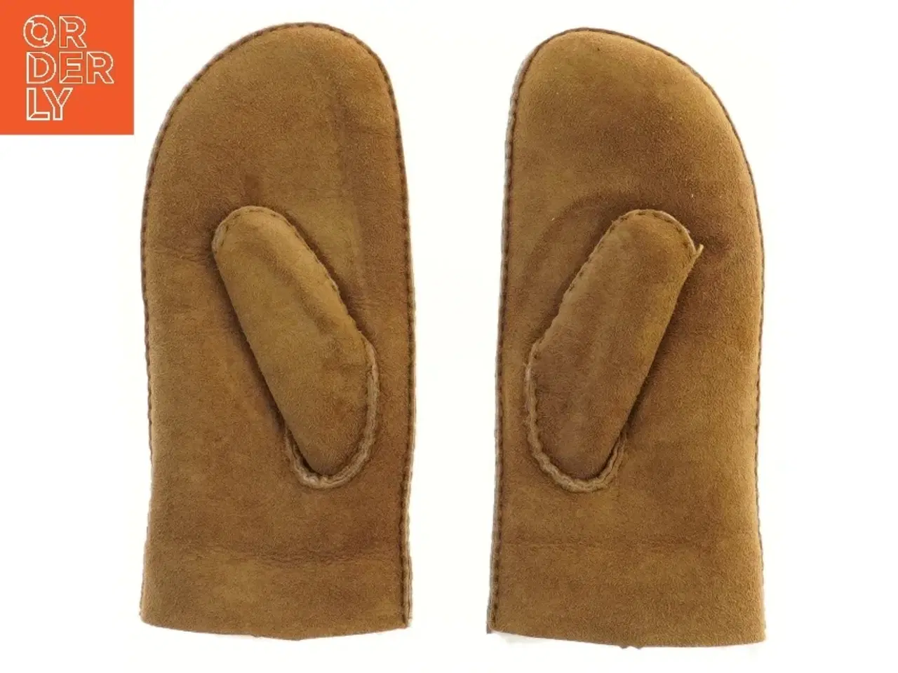 Billede 2 - Brune læder luffer (str. 24 cm)