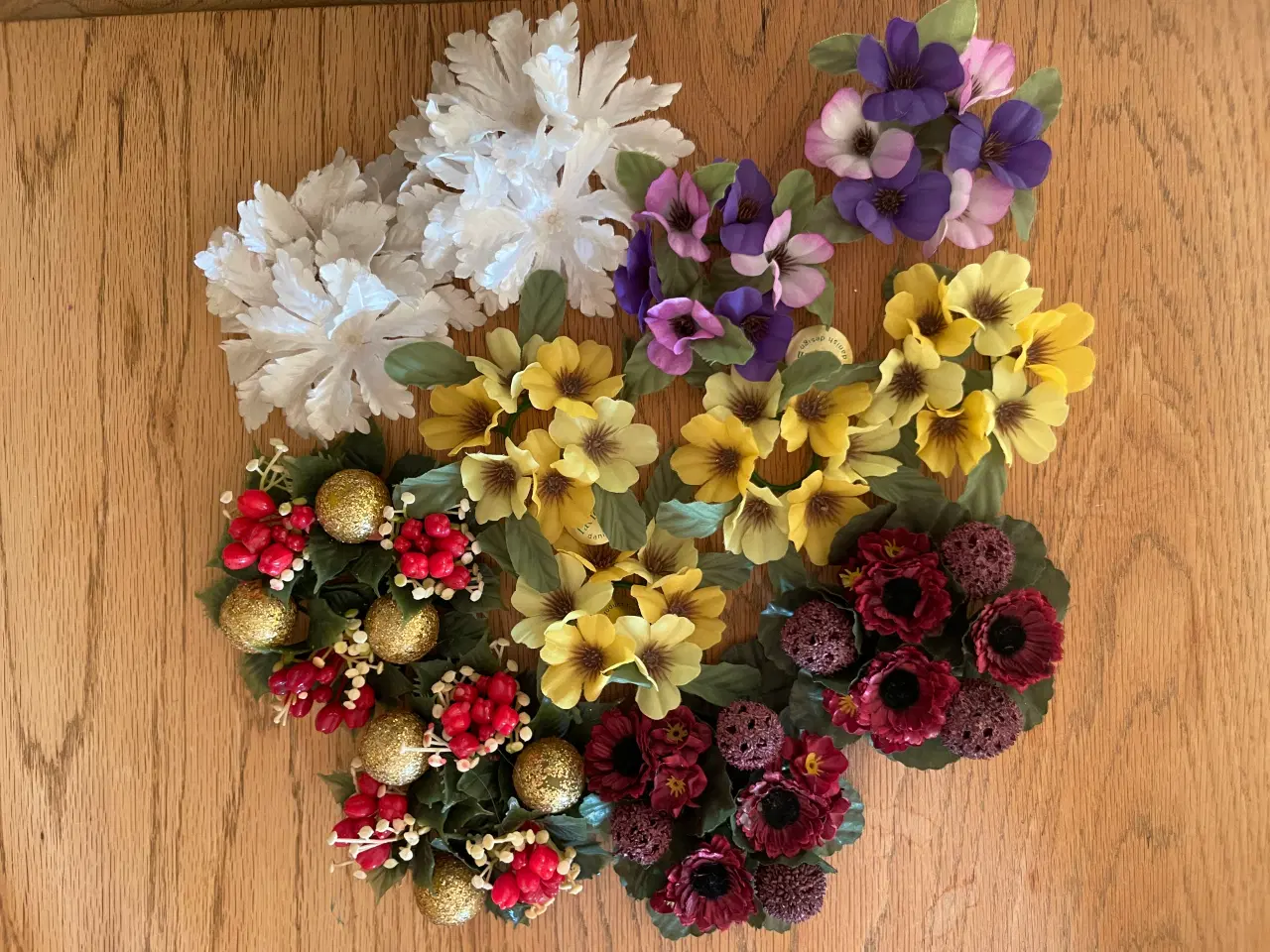 Billede 4 - Lyskranse/-manchetter til stearinlys