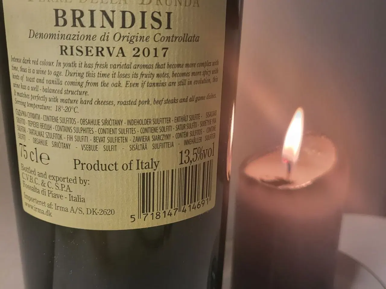 Billede 2 - Brindisi Riserva 2017 - Terre della Brunda