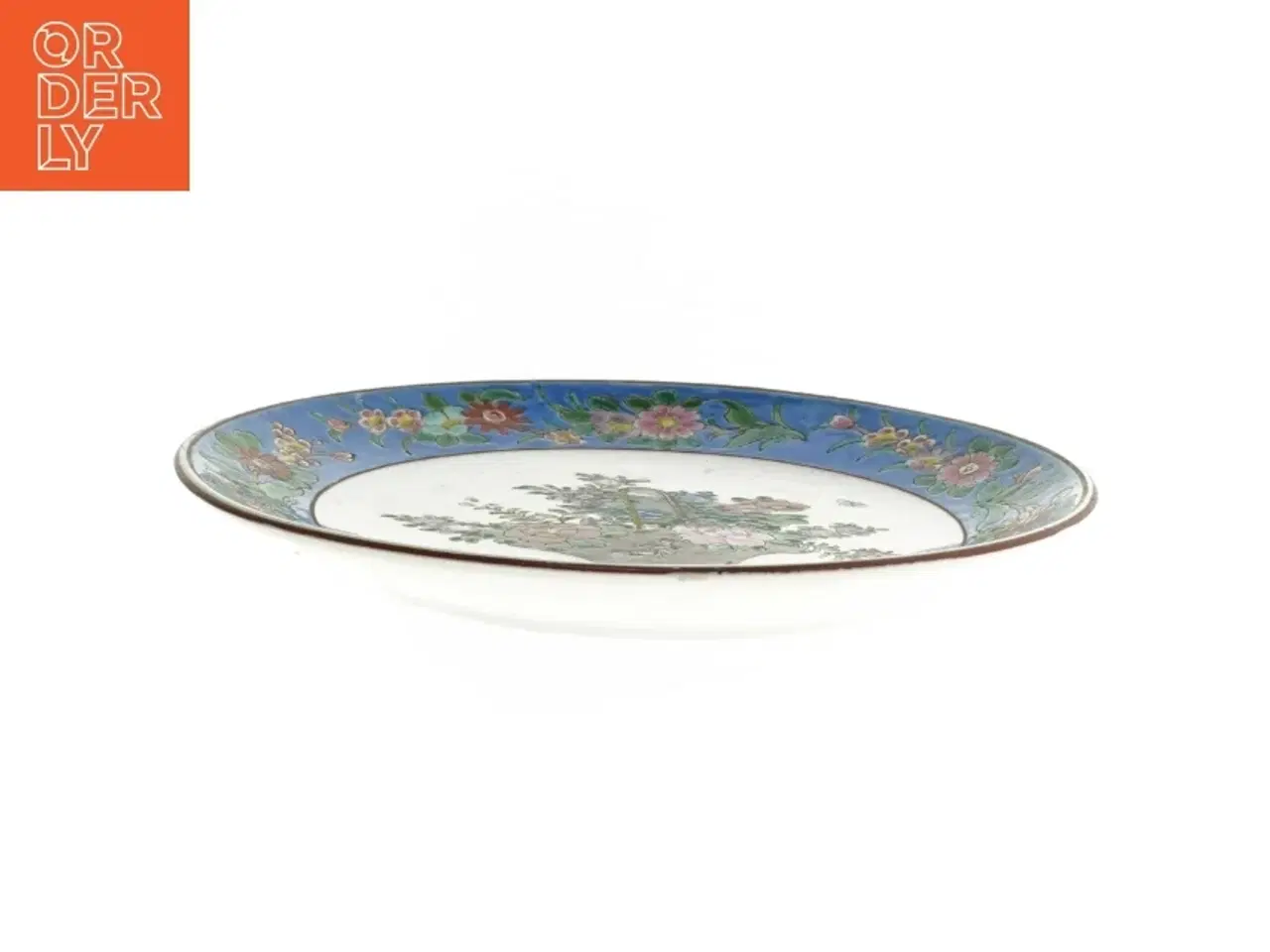 Billede 2 - Dekorativ kinesisk tallerken (str. Ø. 25 cm)