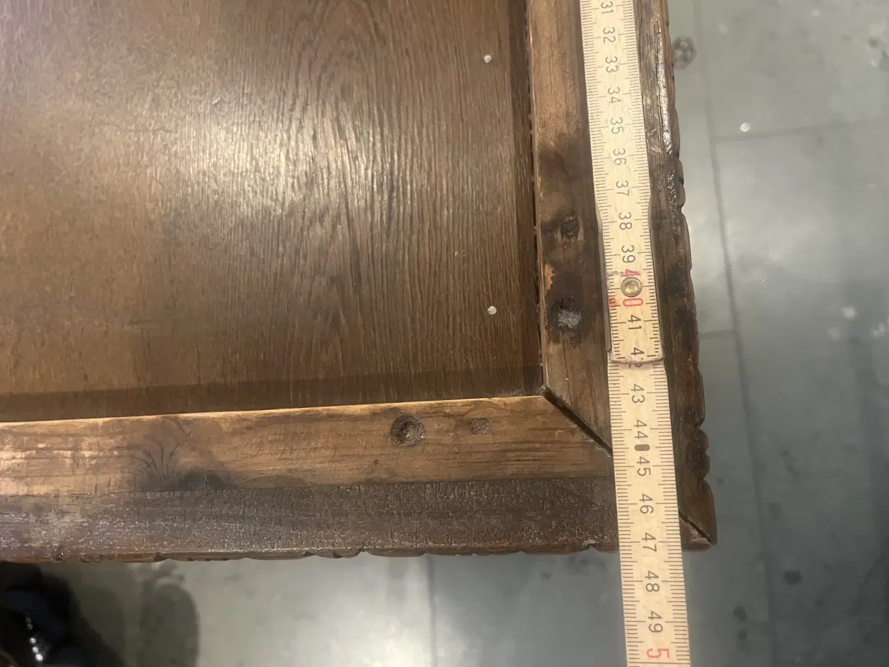 Billede 9 - Vintage barskab m/ udskæring af Moses og de 10 bud