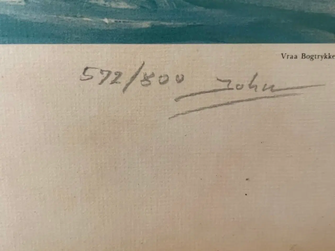 Billede 2 - Litografi af John Kristensen !