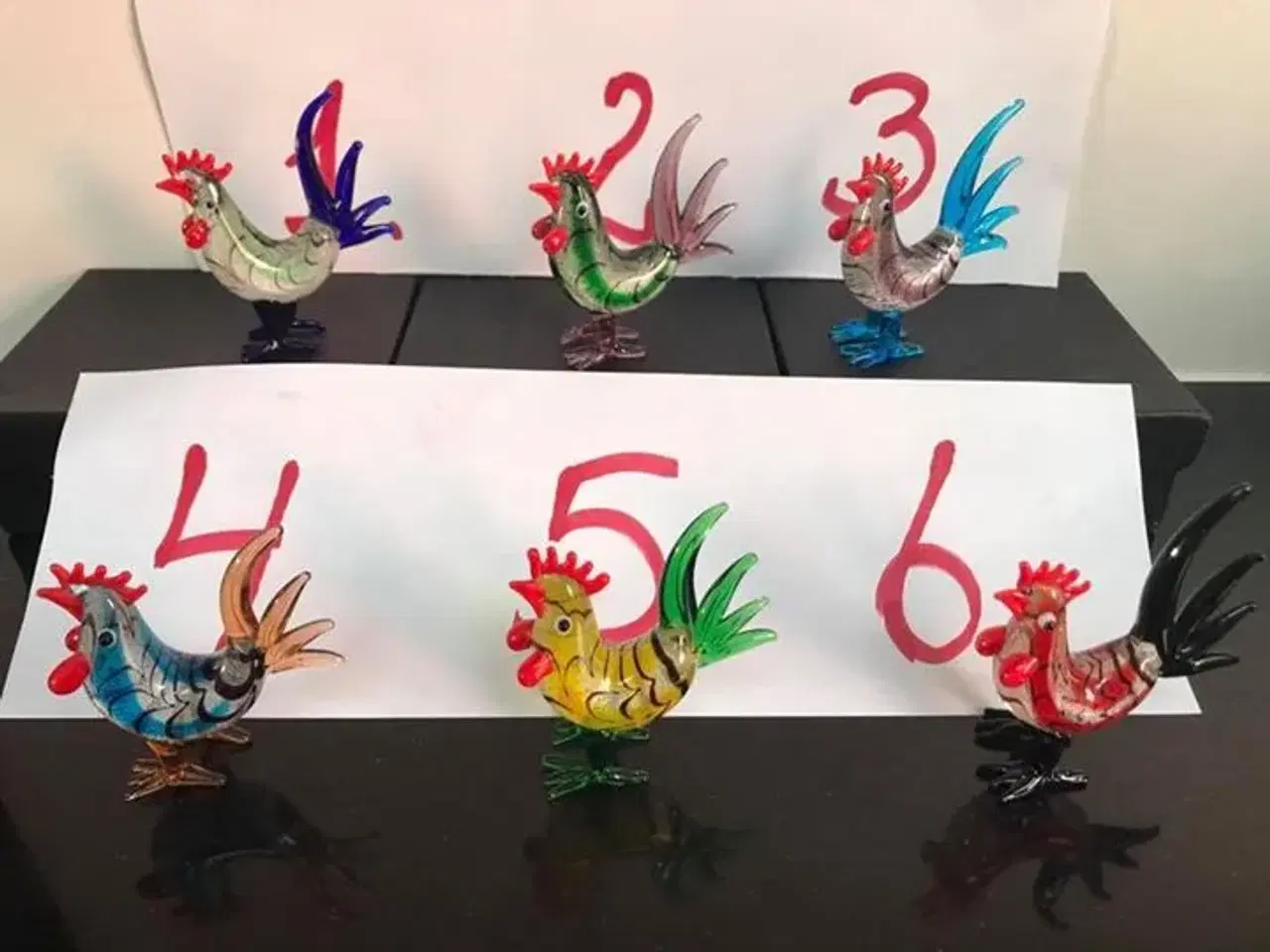 Billede 4 - Figurer i murano glas