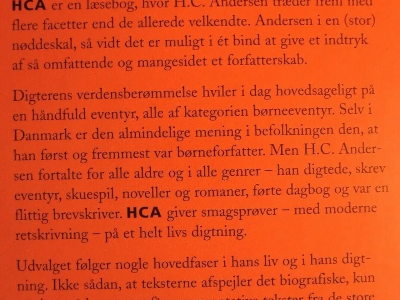 Billede 3 - hca - et livs digtning, af johan de mylius, emne: 