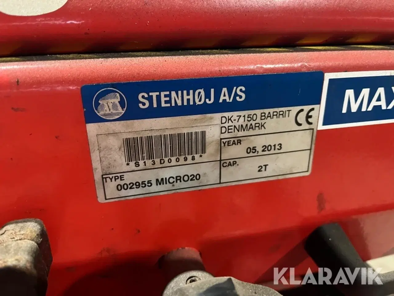 Billede 5 - Overdel/køreplader til Tosøjlelift Stenhøj - 4000kg