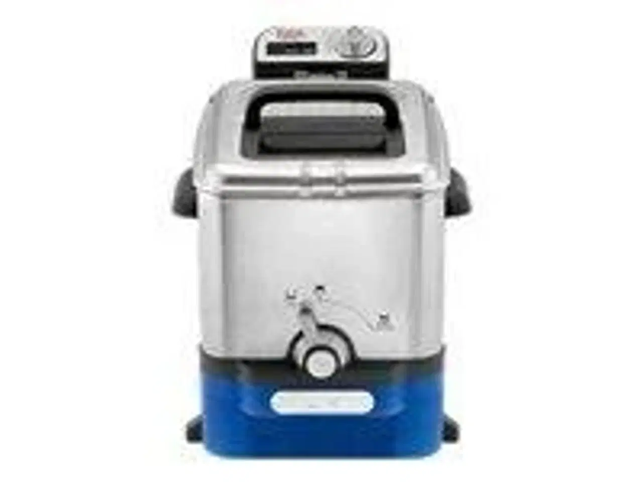 Billede 1 - Frituregryde Tefal Oleoclean Pro 3,5 l – børstet stål/blå