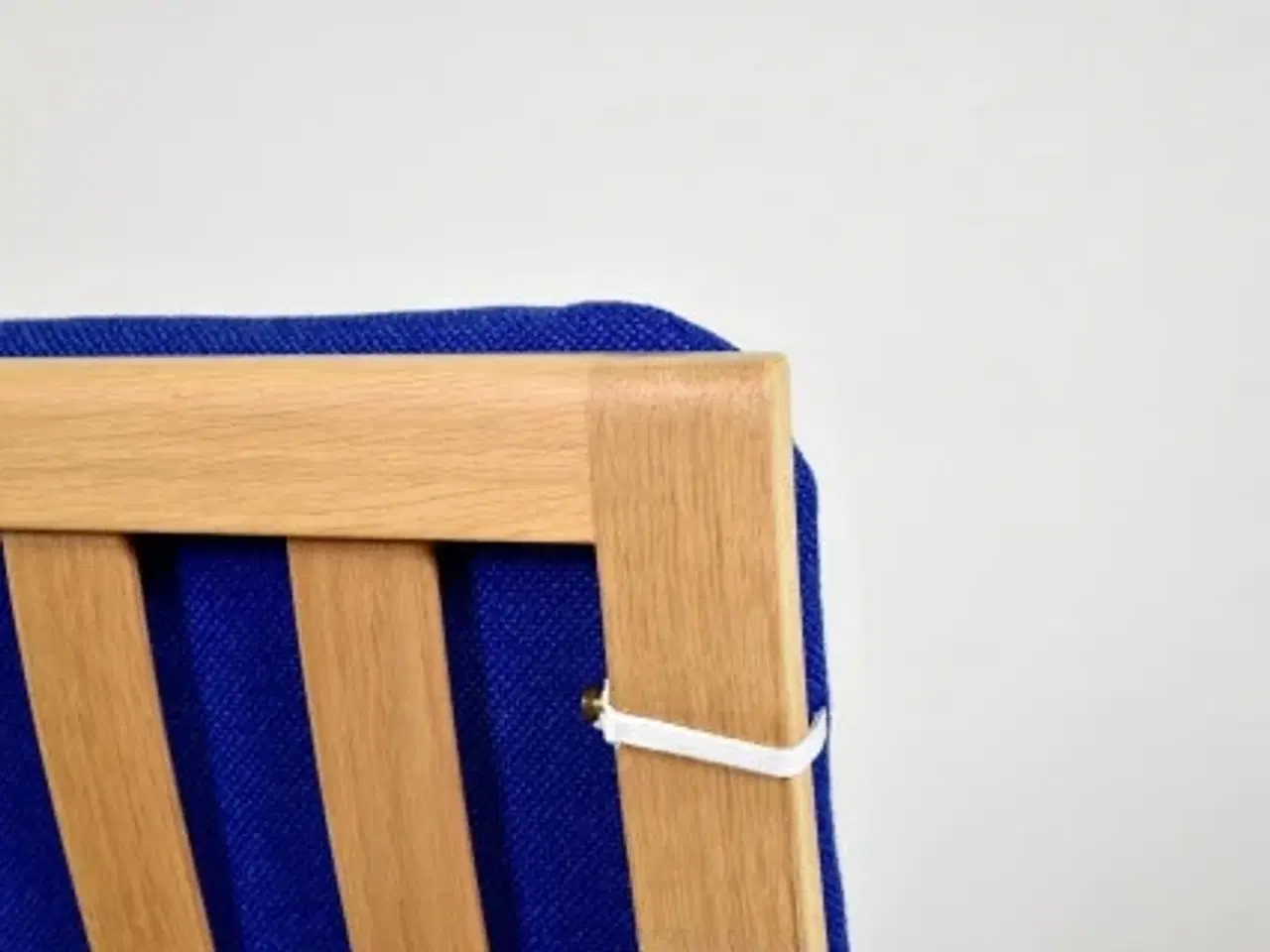 Billede 6 - Børge mogensen lænestol i eg med blåt polster