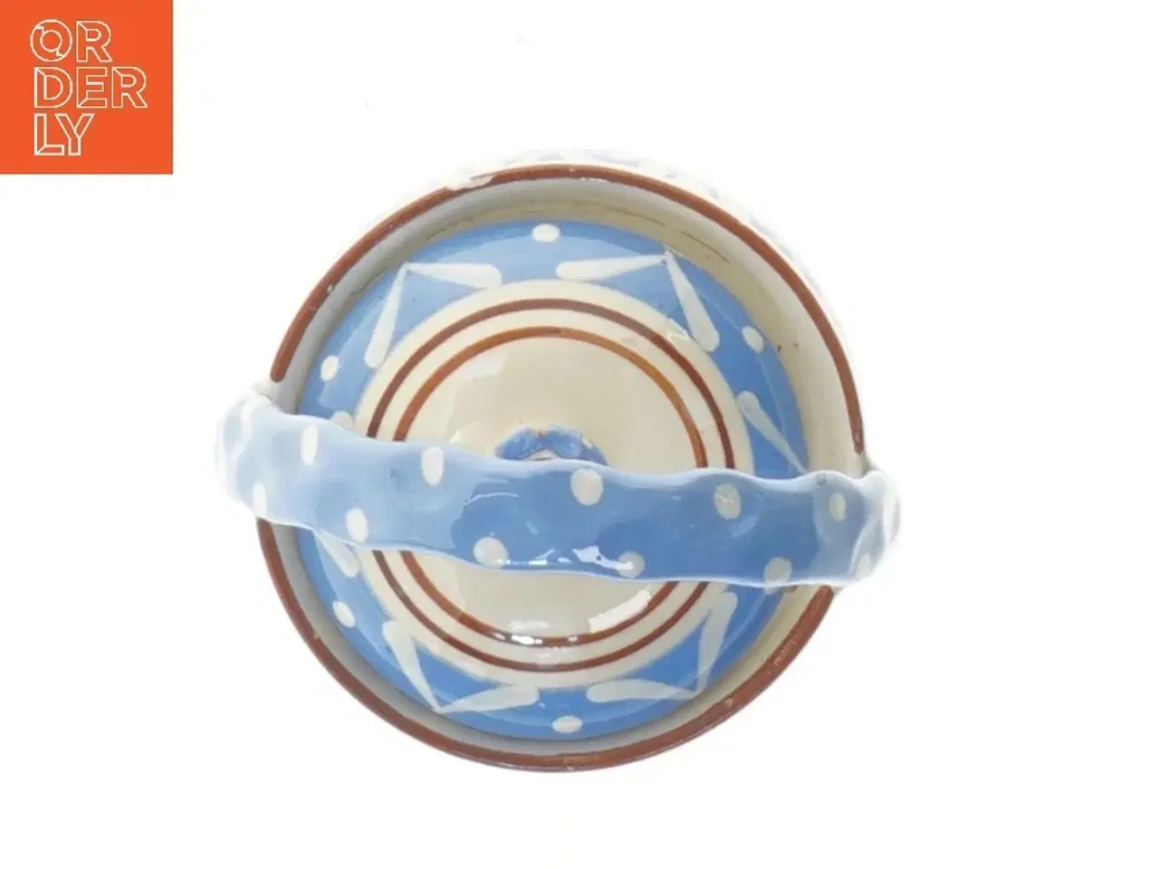 Billede 2 - Lerpotte med låg og hank (str. 15 cm)