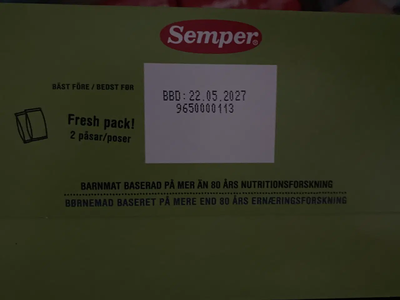 Billede 3 - Semper BabySemp 1 SensiSoft 8×700 g