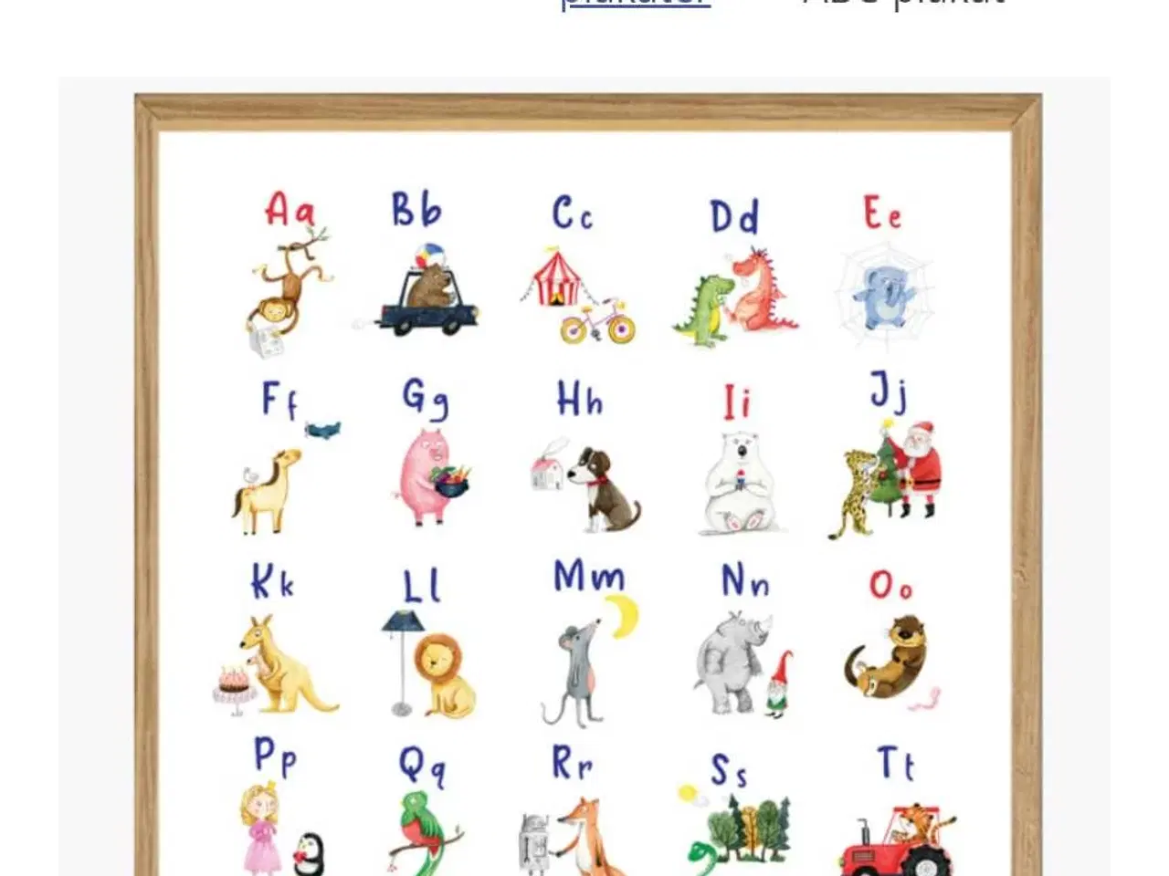 Billede 5 - Håndtegnet ABC-plakat