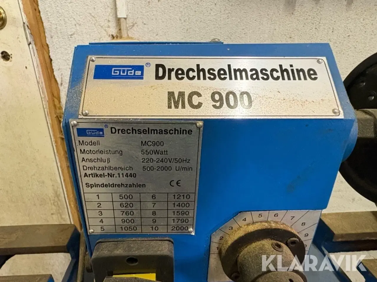 Billede 2 - Drejebænk Güde MC900