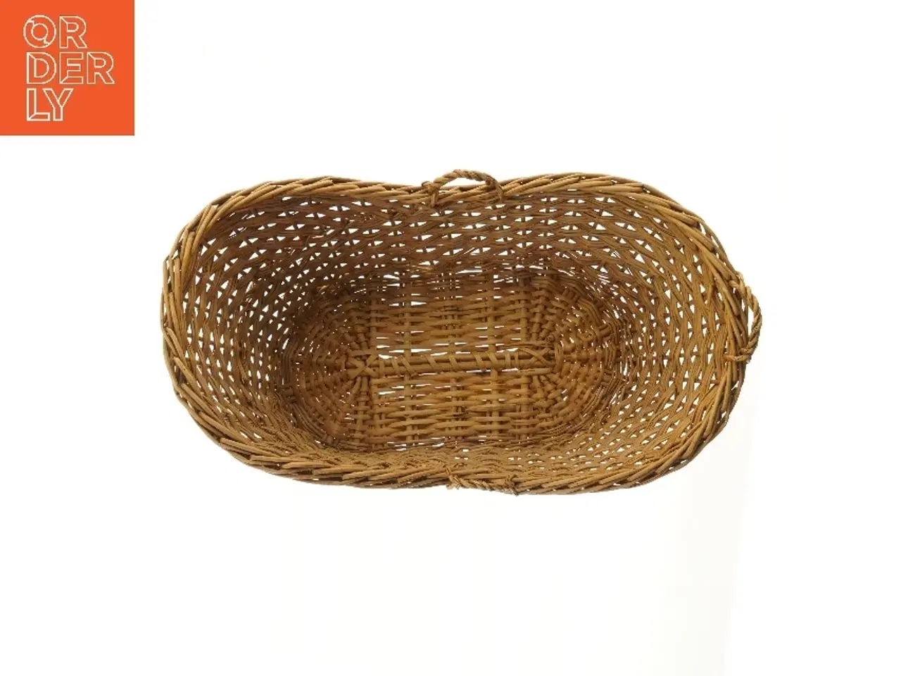 Billede 2 - Fletvugge med hjul (str. 60x33 cm)