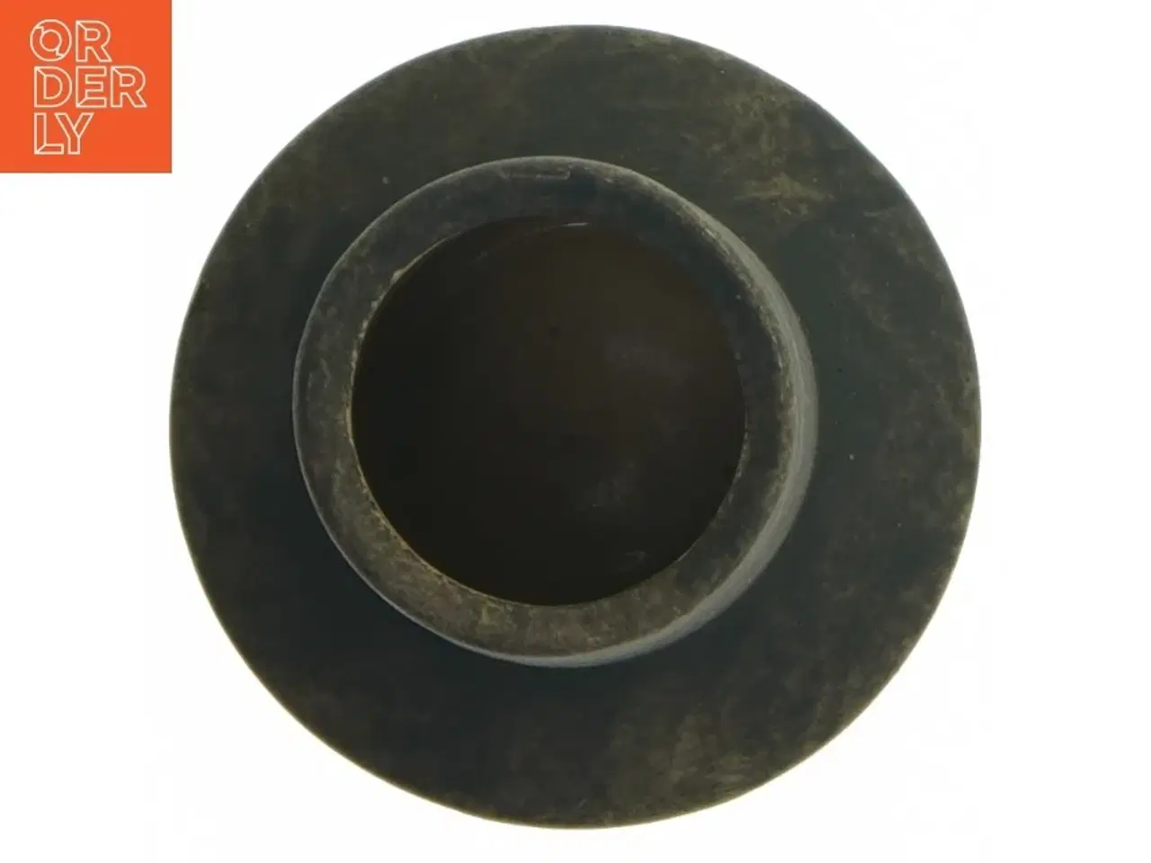 Billede 3 - Keramikvase, brun og sort (str. Ø. 5,5 cm. længde. 16 cm)