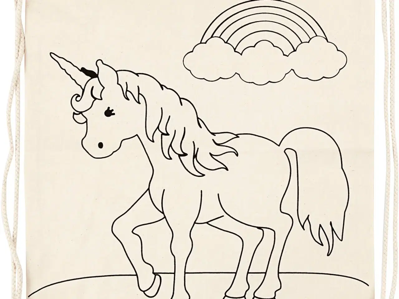 Billede 1 - Gymnastikpose med Enhjørninger - 37x41 cm, 110 g