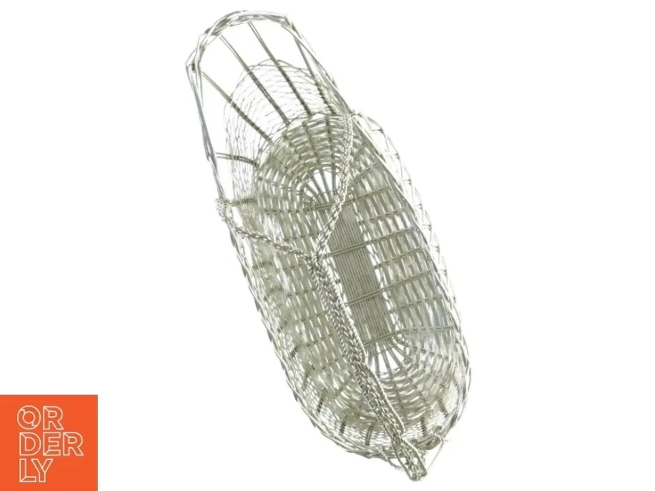 Billede 2 - Fil de fer Metal flet kurv Vinholder Kurv (str. 26 x 10 x 18 cm)