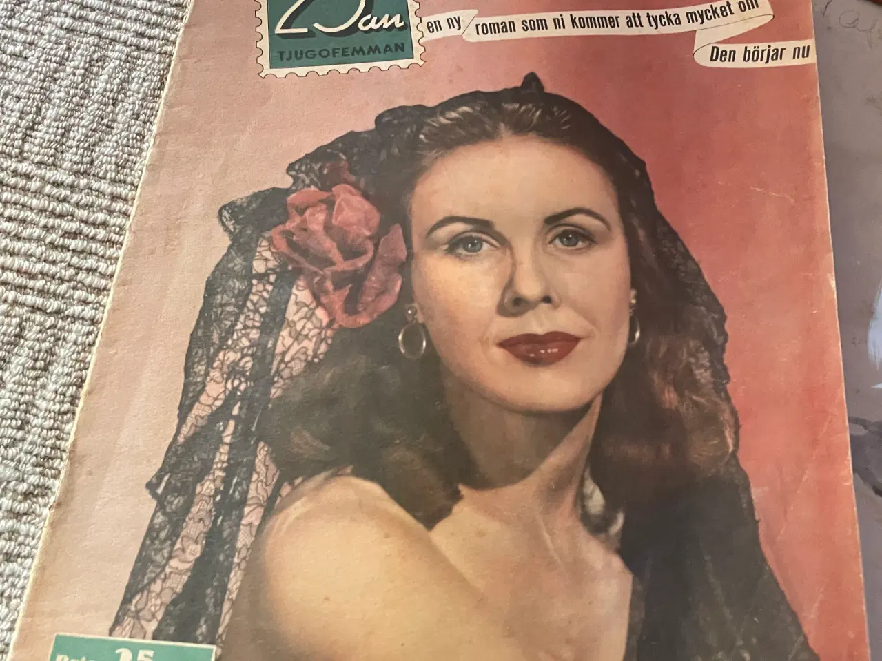 Billede 7 - Original Christel Marott tegning + blad