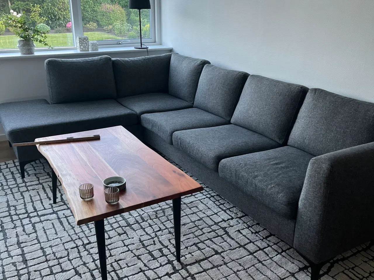 Billede 1 - Sofa med chaiselong 275x180x80