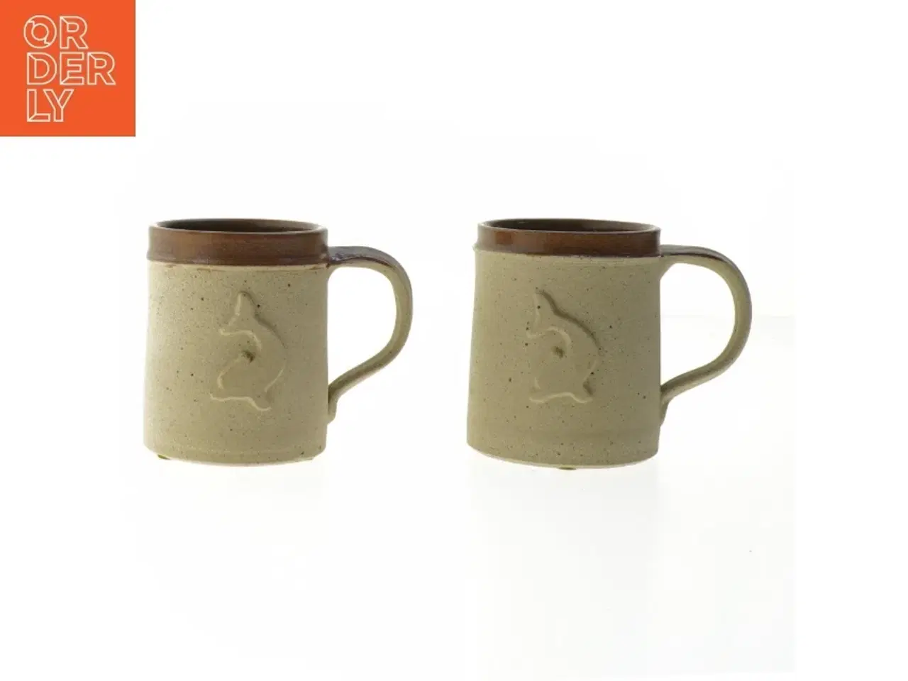 Billede 1 - Keramiske krus med håndtag (str. Ø. 7,5 cm, længde, 10 cm)