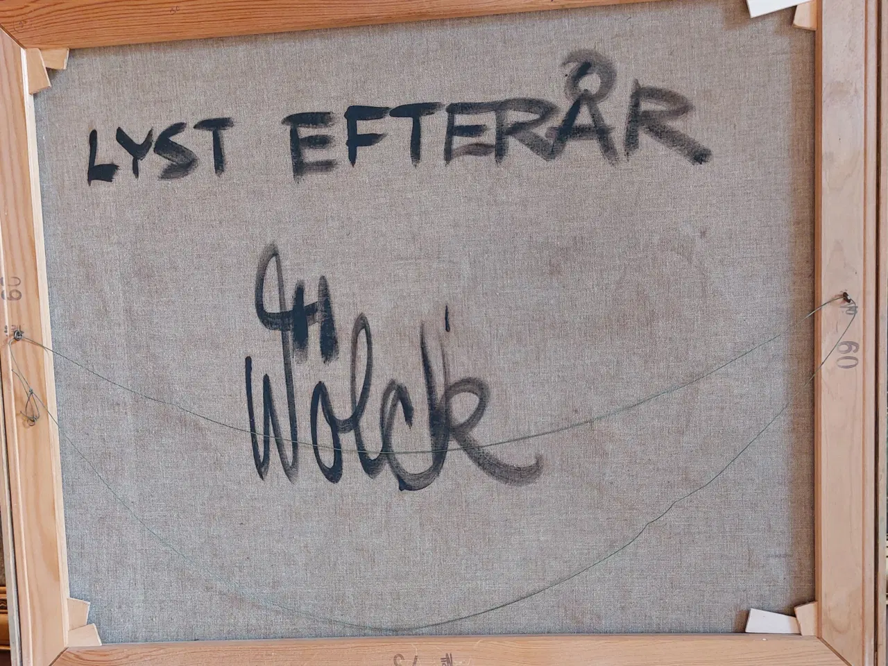 Billede 5 - PREBEN WØLCK - ( 1925-2000 )- oliemaleri