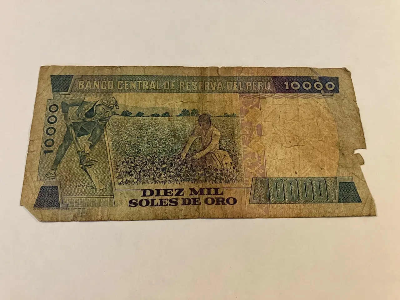 Billede 2 - 10000 Soles De Oro 1981 Peru