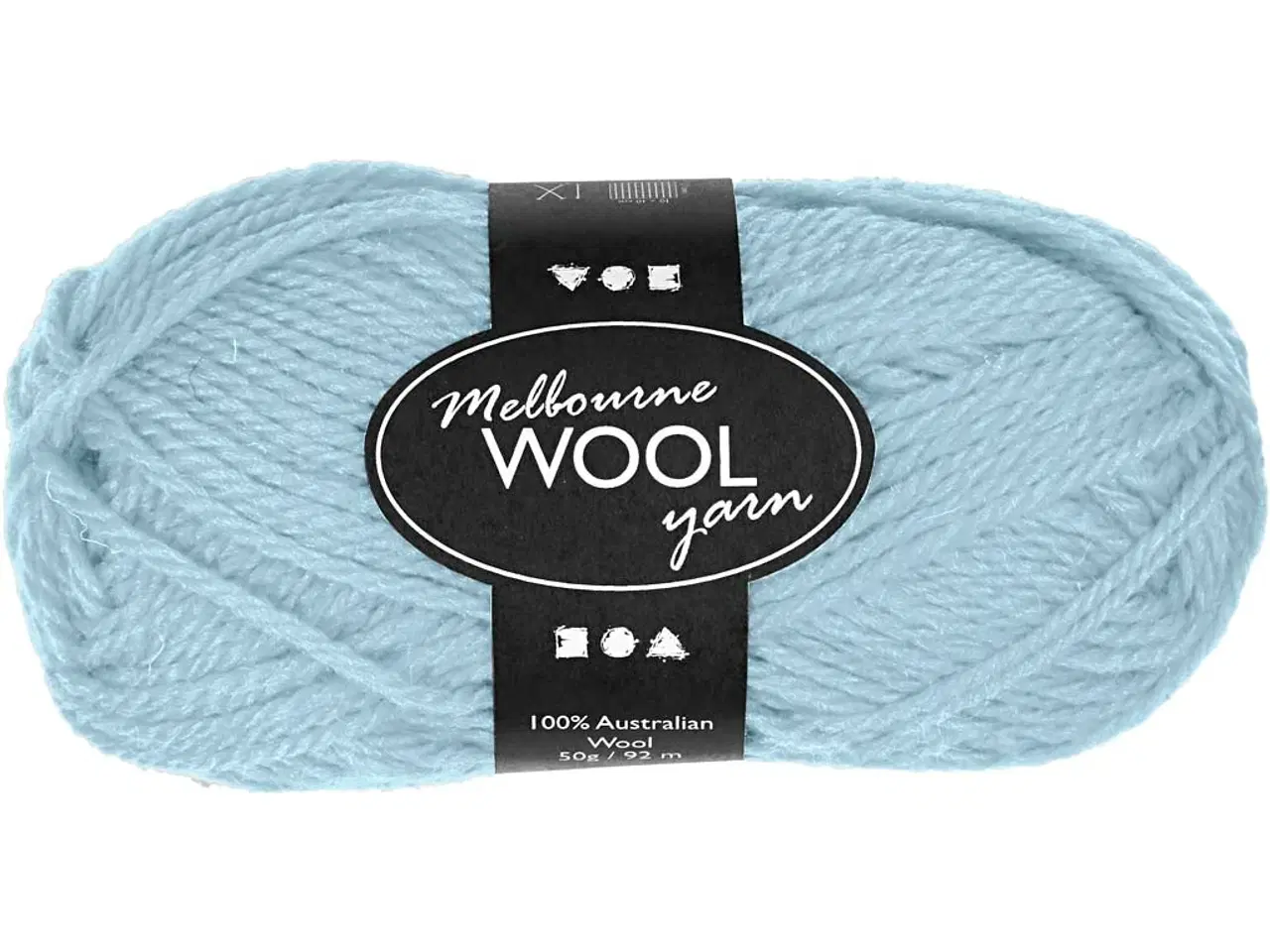 Billede 1 - Melbourne Uldgarn - Lys Turkis, 50g, 92m Kvalitetsgarn