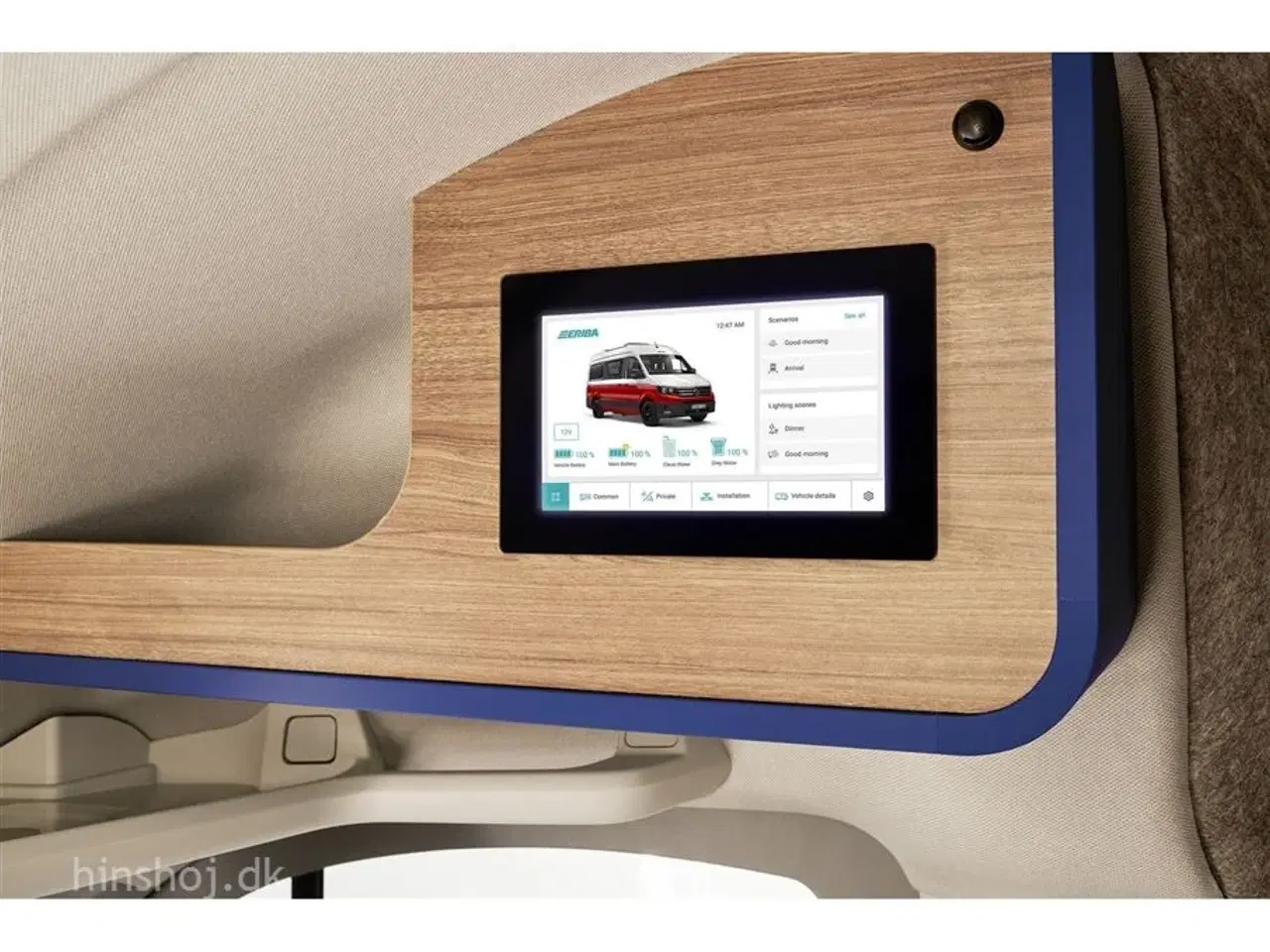 Billede 6 - 2025 - Eriba Car 600 Deep Ocean Blue Aut   Eksklusiv Campervan med automatgear og træk fra Hinshøj Caravan.