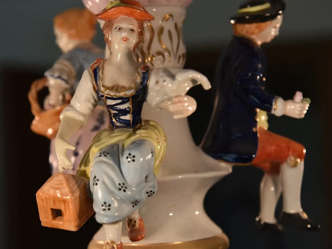 Billede 3 - Edmé Samson porcelænslysekrone