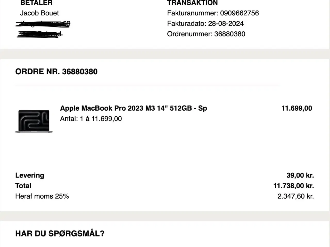 Billede 6 - MacBook Pro 2023 M3 med 512 GB lagerplads 8 GB Ram