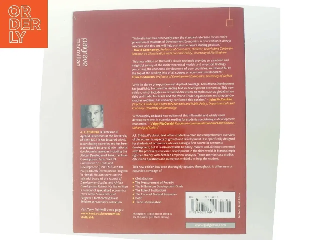 Billede 3 - Growth & development : with special reference to developing economics af A. P. Thirlwall (Bog)