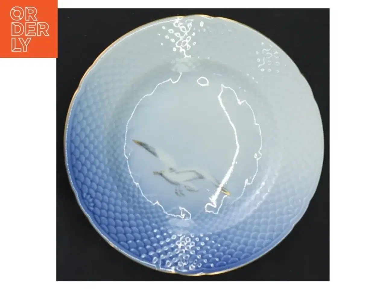 Billede 3 - Mågestellet 5 Porcelænstallerken med måge motiv fra Royal Copenhagen (str. Ø 16 cm)