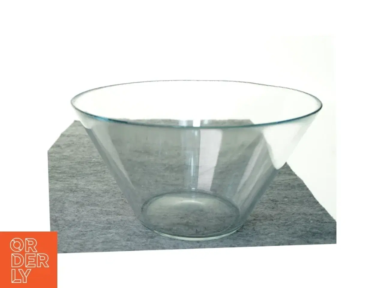 Billede 1 - Glas skål fra K Hagberg (str. 28 x 17 cm)