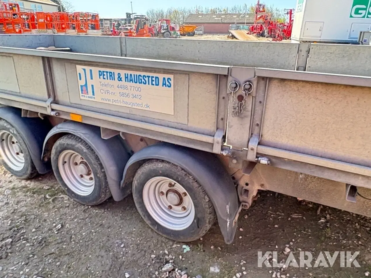 Billede 11 - Maskintrailer IFOR Williams 3 aksler 3500 kg med ladkran