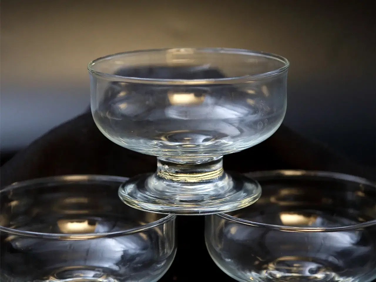 Billede 2 - Mundblæste vintage dessert- og champagneskåle